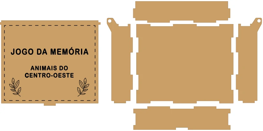 Projeto de caixa em MDF para corte a laser